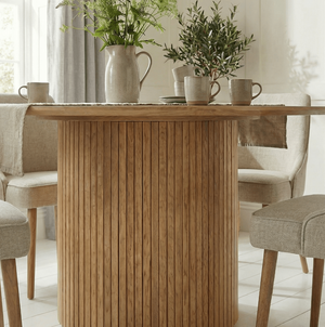 Round Dining Table in Natural Pine