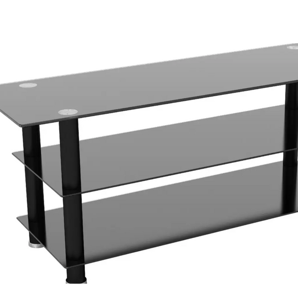 Glass Up to 65 Inch TV Stand - Black 19302754