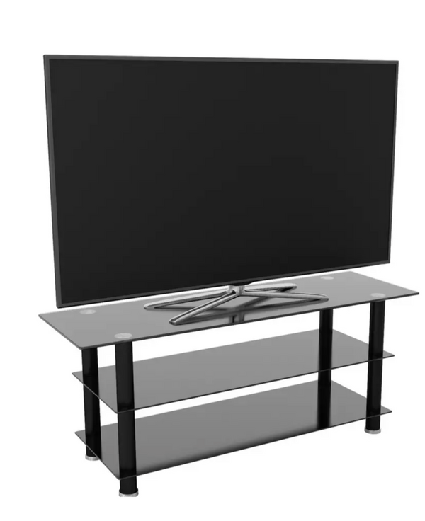 Glass Up to 65 Inch TV Stand - Black 19302754