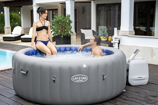 Santorini MaxHold EnergySense Smart Luxe HydroJet Pro 7 Grey Round (5-7 adults) WA1W2