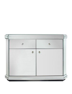 Plinth Mirrored Ready Assembled Compact Sideboard - FSC® Certified MDTCC