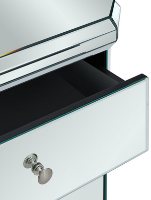 Plinth Mirrored Ready Assembled Compact Sideboard - FSC® Certified MDTCC