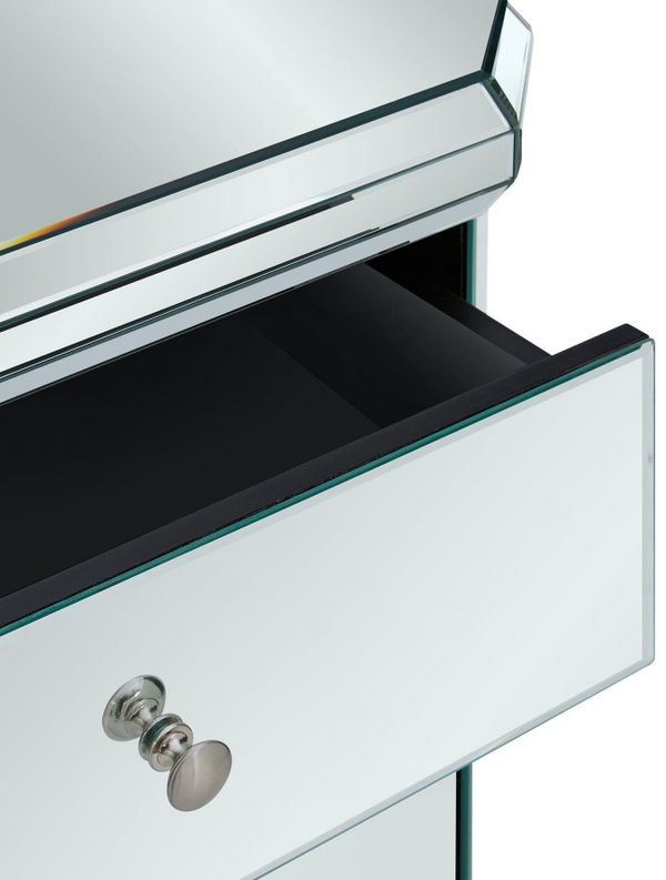 Plinth Mirrored Ready Assembled Compact Sideboard - FSC® Certified MDTCC