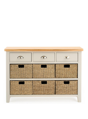 Malone 3 Drawer, 6 Basket Sideboard - contains Solid Wood VZNNC