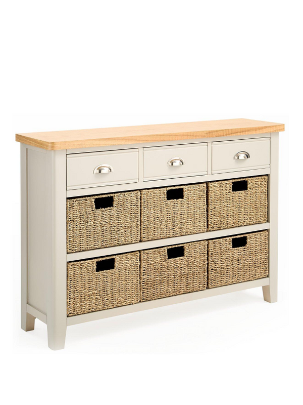 Malone 3 Drawer, 6 Basket Sideboard - contains Solid Wood VZNNC