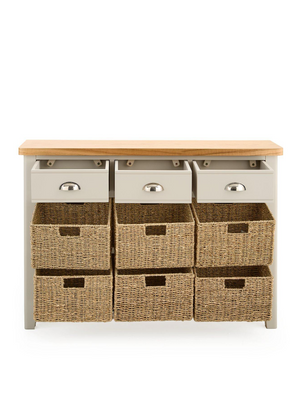 Malone 3 Drawer, 6 Basket Sideboard - contains Solid Wood VZNNC