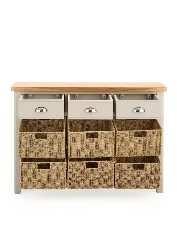 Malone 3 Drawer, 6 Basket Sideboard - contains Solid Wood VZNNC