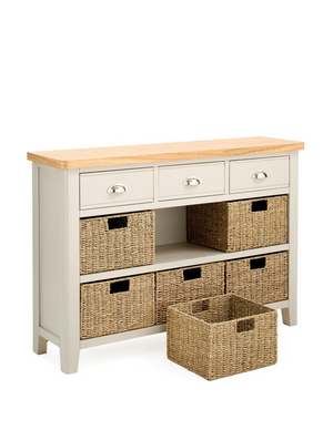 Malone 3 Drawer, 6 Basket Sideboard - contains Solid Wood VZNNC