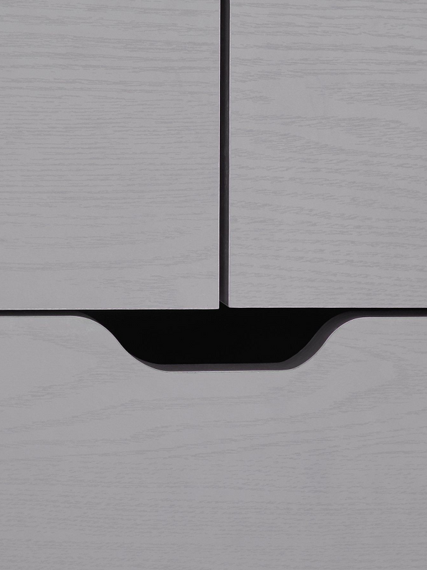 Aspen 4 + 2 Drawer Chest - Grey Oak Effect PGNNA