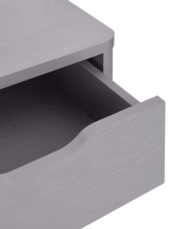 Aspen 1 Drawer Bedside Chest - Grey Oak Effect PGNN6