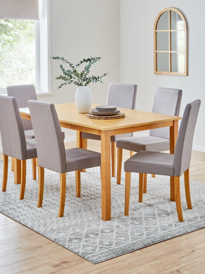 Primo 12 Grey Fabric Chairs (3 Boxes of 4 Chairs) - Wood/Grey VLTT7