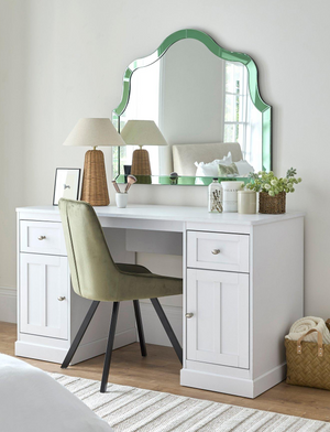 Darcy Dressing Table/Desk  - White - FSC® Certified W8ZTP