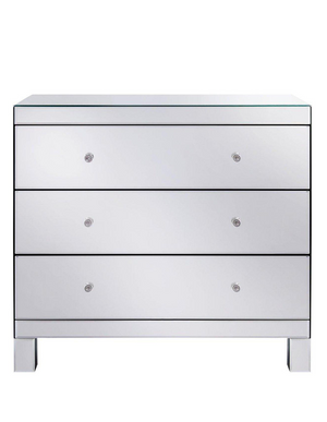 Parisian Ready Assembled Mirrored Wide 3 Drawer Chest - FSC® Certified 4AAE3