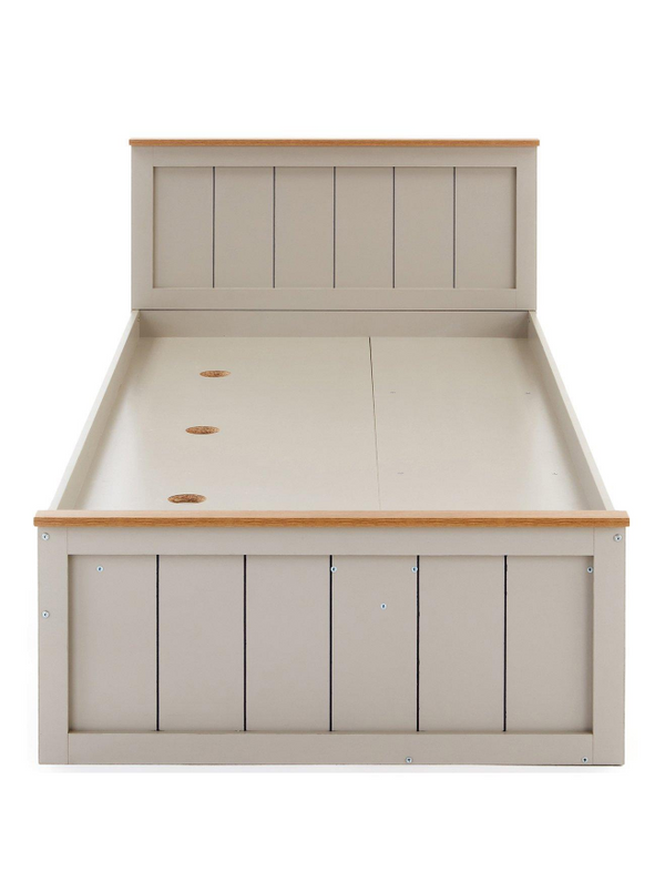 Atlanta Kids Single Bed with Drawer - Light Grey/Oak W8ZWE