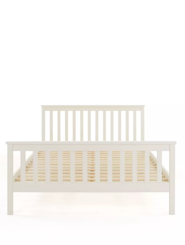 Dawson Double Wooden Bed - White - FSC® Certified WOYMI