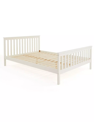 Dawson King Wooden Bed - White - FSC® Certified WOYMI