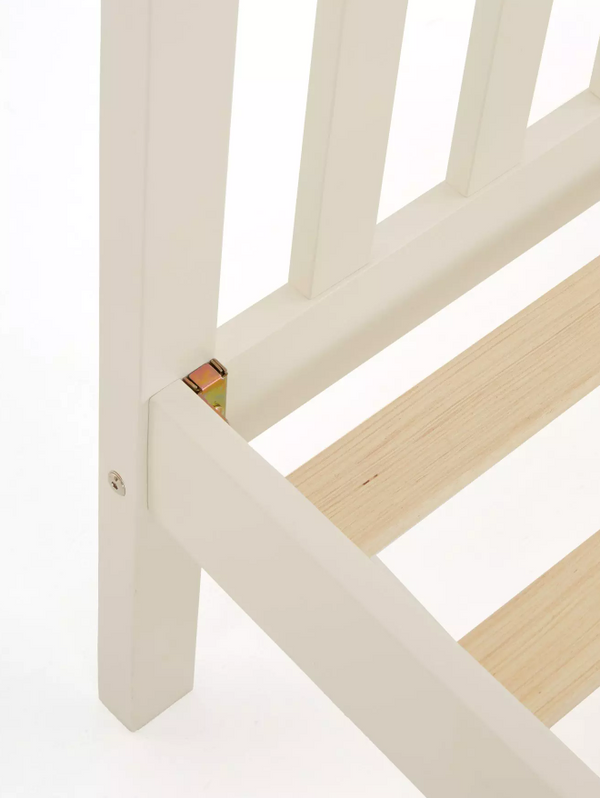 Dawson Double Wooden Bed - White - FSC® Certified WOYMI