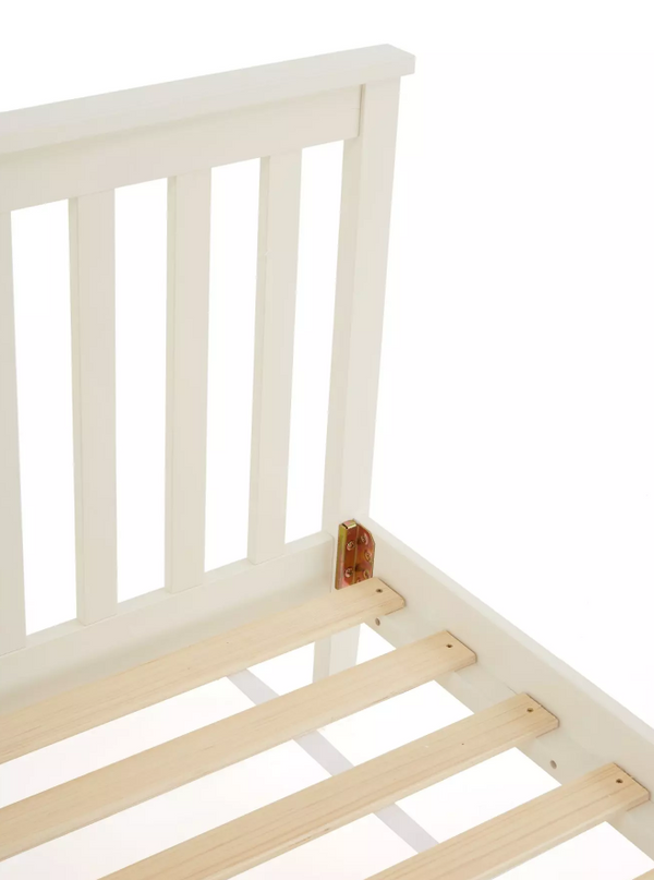 Dawson King Wooden Bed - White - FSC® Certified WOYMI