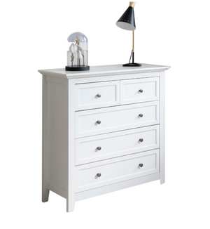 Chest of Drawers 2+3 Drawer in White Karlstad