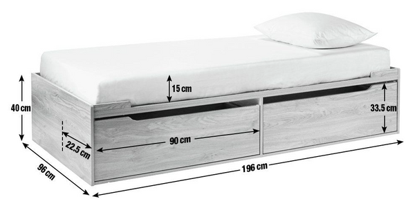 Habitat Lloyd Storage Cabin Bed - Grey 13283941