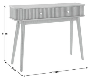 Habitat Kendi 2 Drawer Console Table - Walnut 14076205
