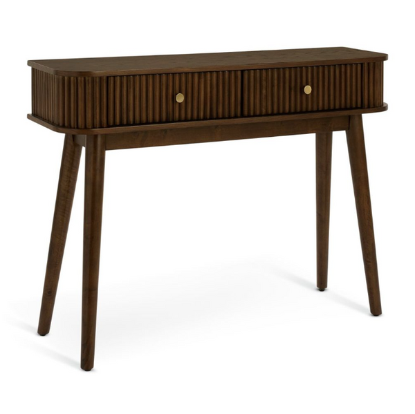 Habitat Kendi 2 Drawer Console Table - Walnut 14076205