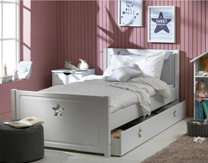 Habitat Stars Single Bed Frame With Drawer - White 14559698
