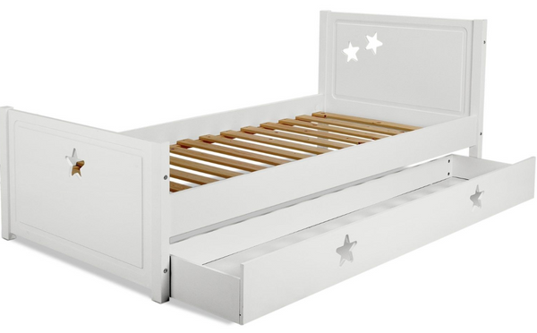 Habitat Stars Single Bed Frame With Drawer - White 14559698