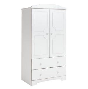 Nordic 2 Door 2 Drawer Wardrobe - White 14656670