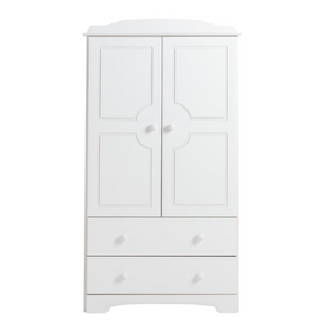 Nordic 2 Door 2 Drawer Wardrobe - White 14656670