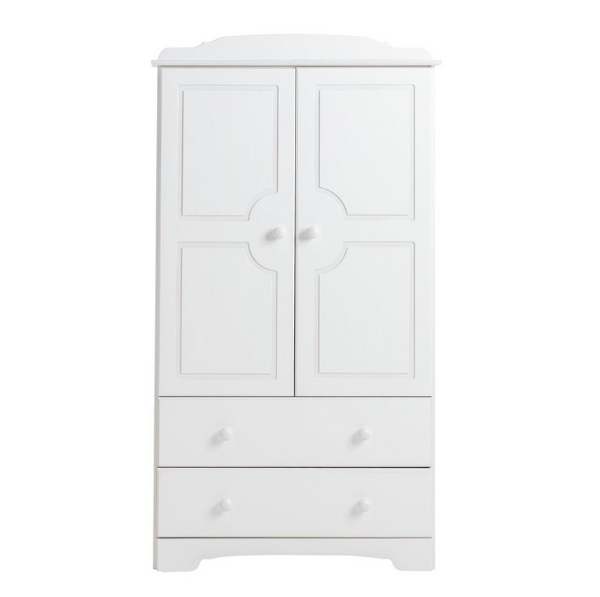 Nordic 2 Door 2 Drawer Wardrobe - White 14656670
