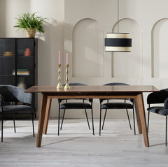Habitat Callan Extending Wood Veneer 4-6 Seater Dining Table 14840132