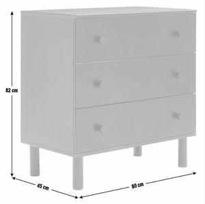 Habitat Akio 3 Drawer Chest - Walnut 16828640