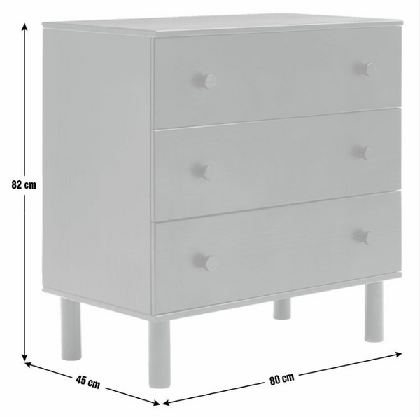 Habitat Akio 3 Drawer Chest - Walnut 16828640