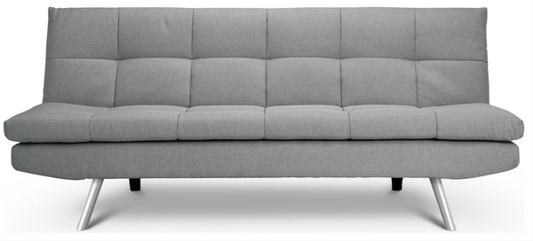 Nolan Fabric 3 Seater Clic Clac Sofa Bed-Grey 17233227