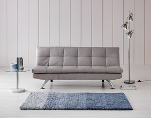 Nolan Fabric 3 Seater Clic Clac Sofa Bed-Grey 17233227