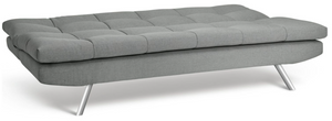 Nolan Fabric 3 Seater Clic Clac Sofa Bed-Grey 17233227