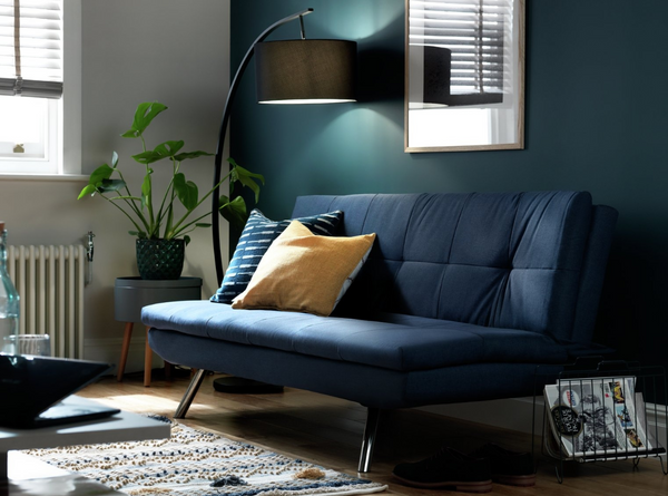 Nolan Fabric 3 Seater Clic Clac Sofa Bed-Grey 17233227