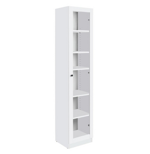 Carla 1 Door Display Cabinet - White 17293872