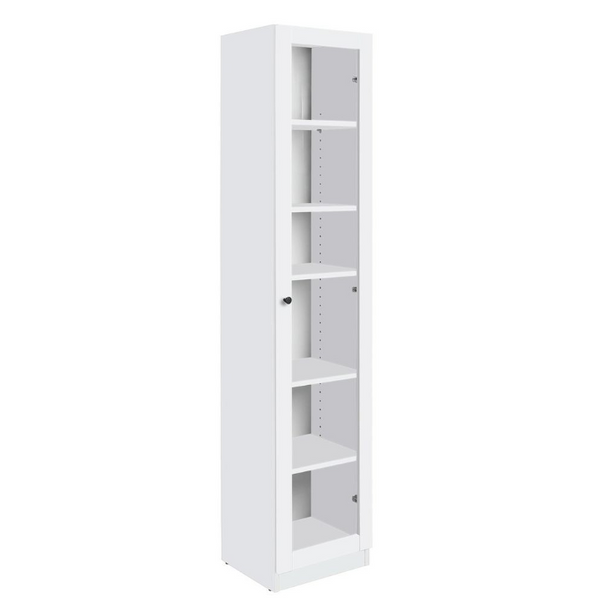 Carla 1 Door Display Cabinet - White 17293872