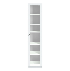 Carla 1 Door Display Cabinet - White 17293872