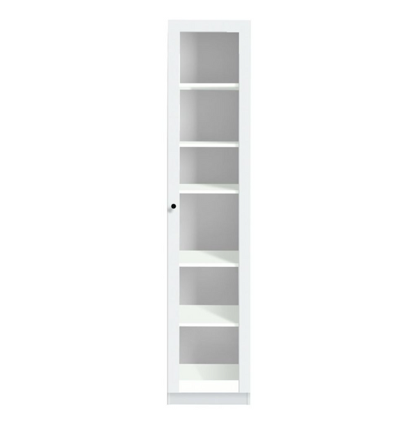 Carla 1 Door Display Cabinet - White 17293872