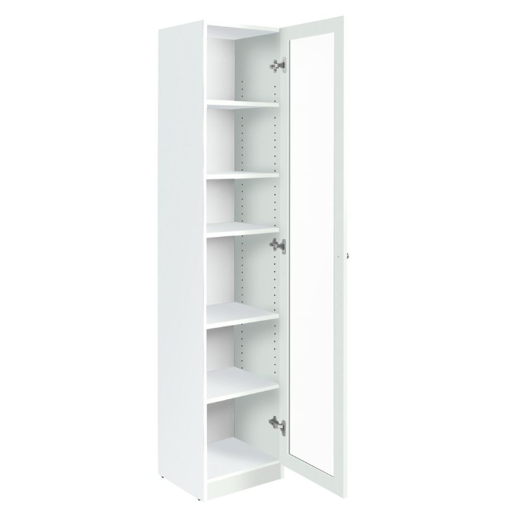 Carla 1 Door Display Cabinet - White 17293872