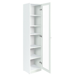 Carla 1 Door Display Cabinet - White 17293872