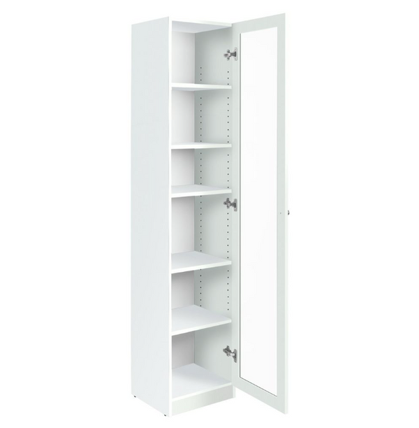 Carla 1 Door Display Cabinet - White 17293872