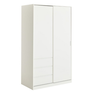 Tvilum  Naia 2 Door 3 Drawers Wardrobe - White Gloss 17313714