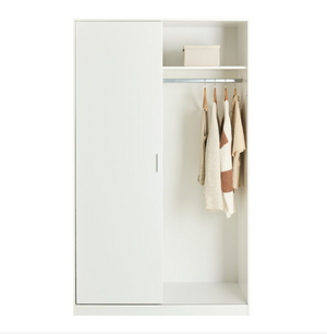 Tvilum  Naia 2 Door 3 Drawers Wardrobe - White Gloss 17313714
