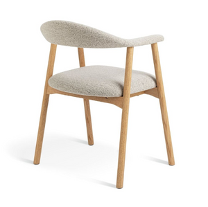 Habitat Lex Pair of Fabric Dining Chairs - Natural 17316168