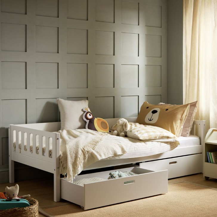 Habitat Kids Ronnie Single Day Bed & Drawer - White 17319684