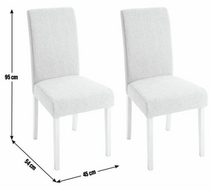 Midback Pair of Velvet Dining Chair - Black 17448782